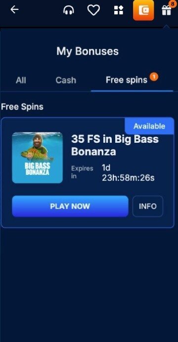 OnlyWin bonus step 2