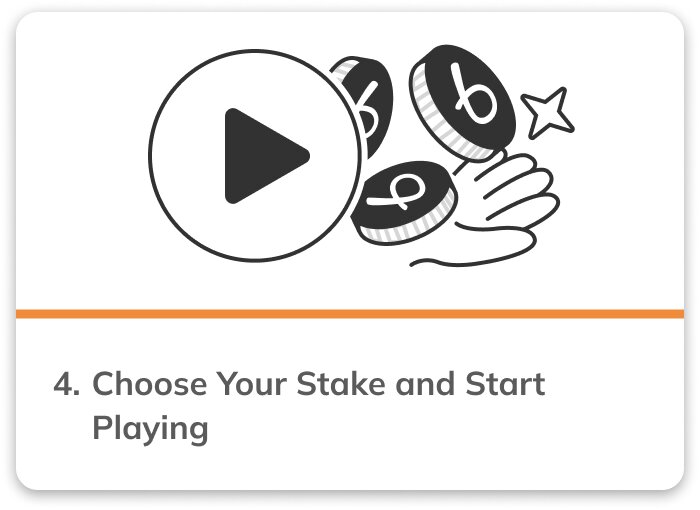 Choose your stake and start playing