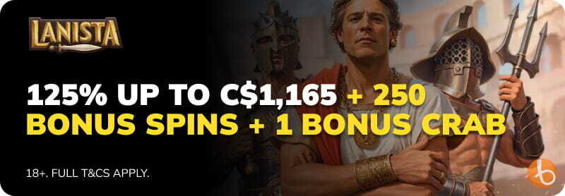 Lanista Casino bonus banner