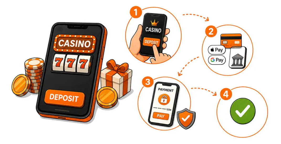 Pay by phone casinos explained by infographic