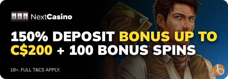 NextCasino bonus banner