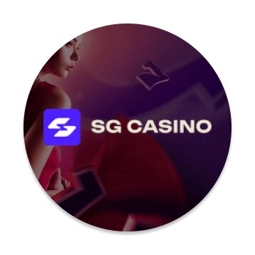 SG Casino round design logo