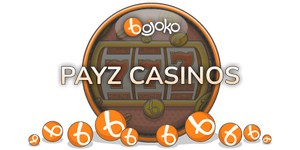 Payz casinos banner with Bojoko theme