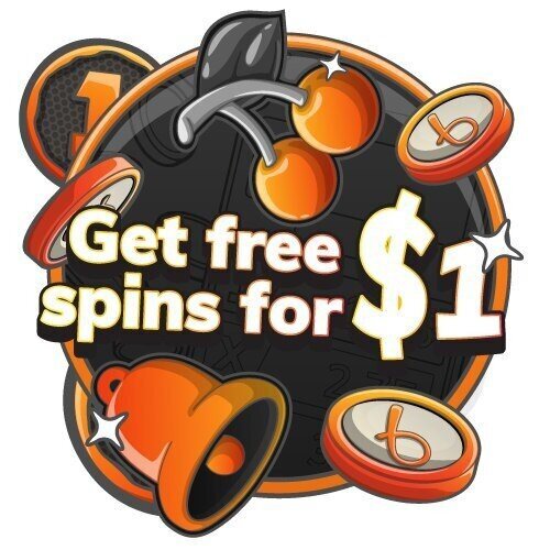Get free spins for 1 dollar