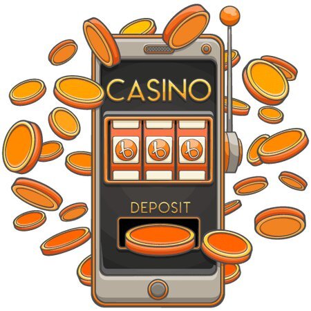 Online mobile casino illustration