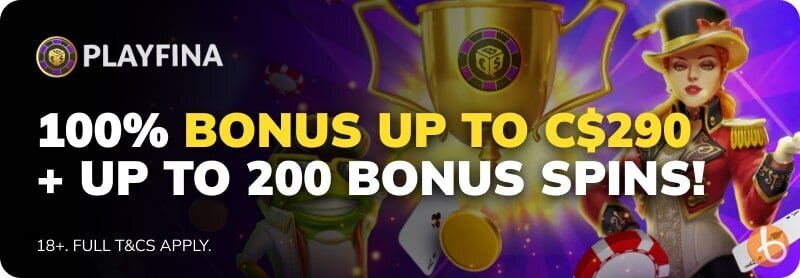 Playfina bonus banner