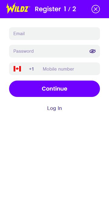 Wildz create an account