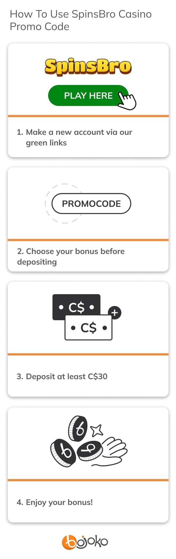 How To Use SpinsBro Casino Promo Code