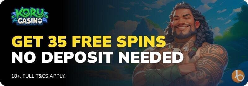 Welcome bonus at Koru Casino
