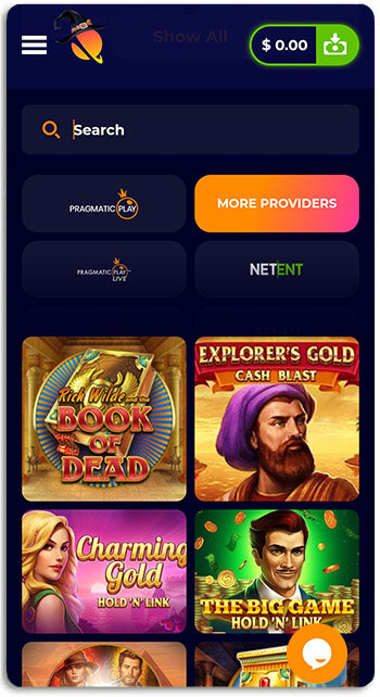 How does CosmicSlot mobile casino look like