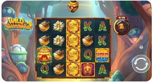 A screenshot of Wild Swarm 2 slot game