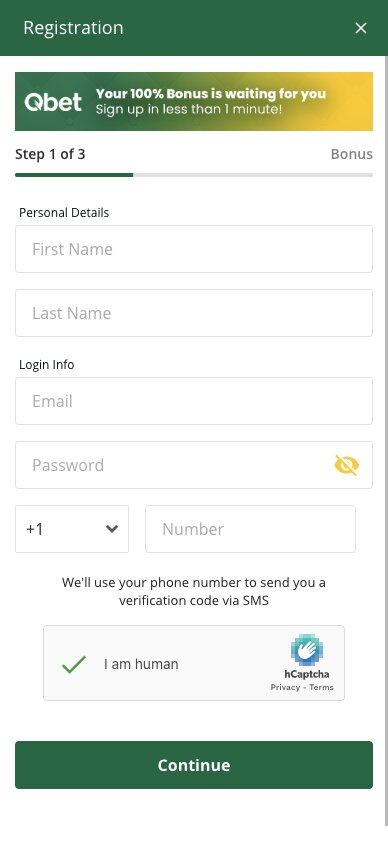 Where to enter the Qbet bonus code
