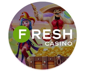 Fresh casino logo circle