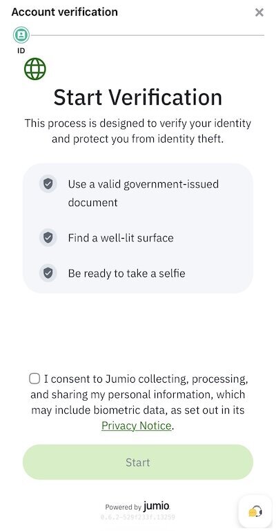 BetNova Casino Ontario KYC step 2