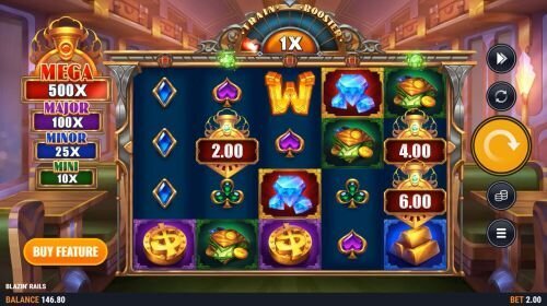 Blazin' Rails slot by Foxium