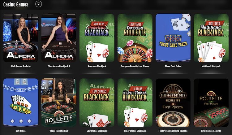 Virtual table games at 888 Ontario