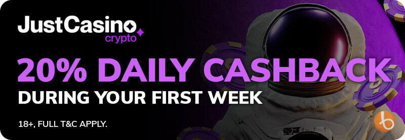 Bonus banner for JustCasino