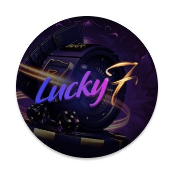 Lucky7even Casino round design logo