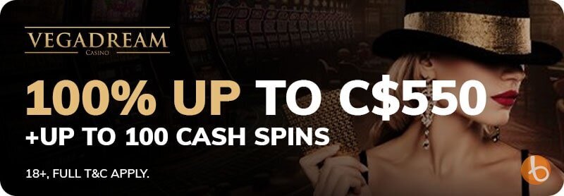 Vegadream Casino welcome bonus offer