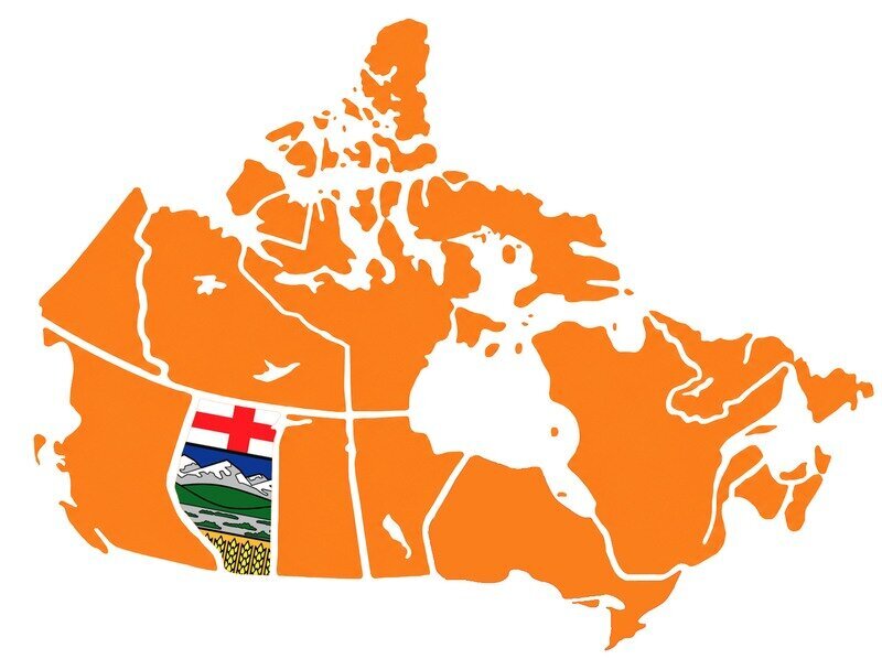 Alberta map