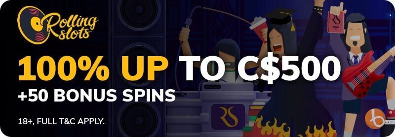 Rolling Slots welcome bonus offer