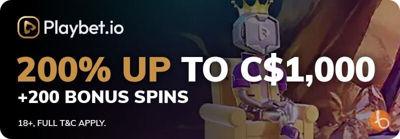Playbet.io exclusive welcome bonus