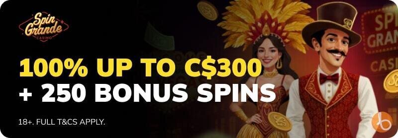 SpinGrande bonus banner