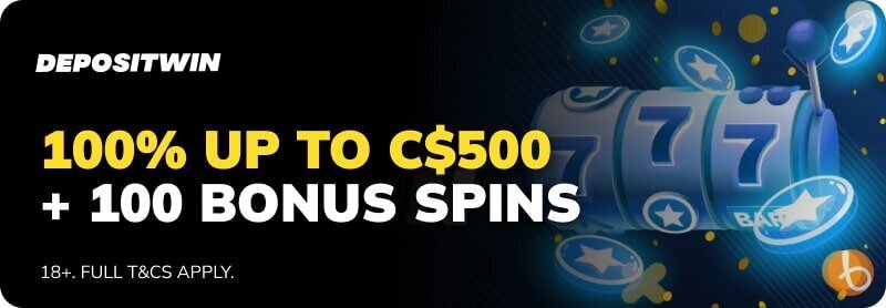 Banner of DepositWin casino bonus