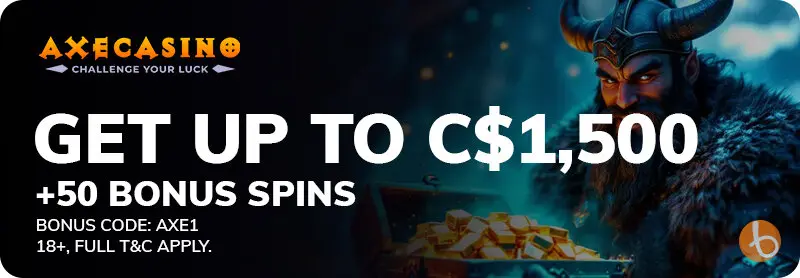 Axe Casino welcome bonus offer