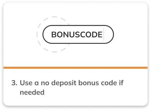 Use a code if needed