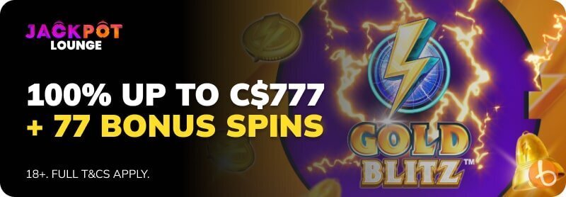 Jackpot Lounge bonus banner