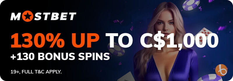 Bonus banner for MostBet Casino