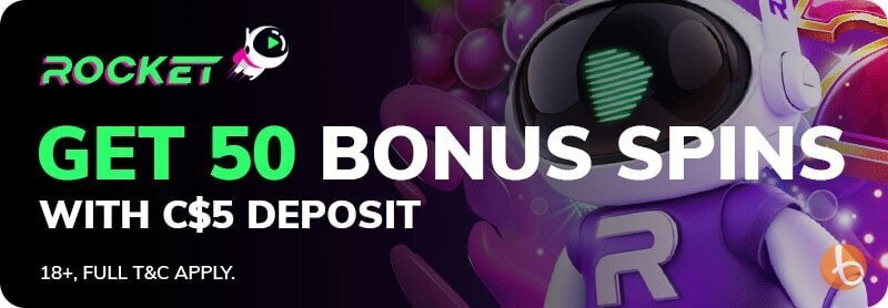 Rocket Casino welcome bonus