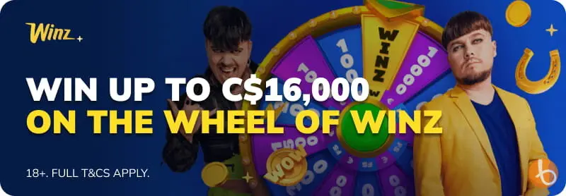 Bonus banner for Winz.io Casino