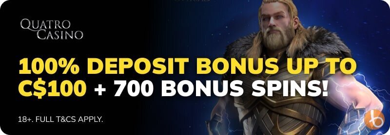 Quatro Casino bonus banner