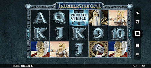 Thunderstruck 2 slot game by Apricot