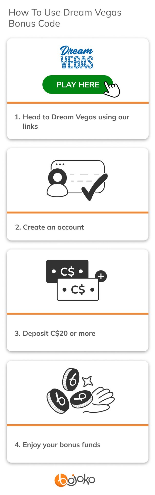 How To Use Dream Vegas Bonus Code