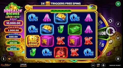 Squelin' Riches slot by PearFiction Studios