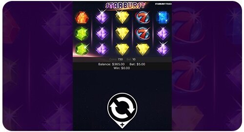 Starburst by NetEnt is an example of a mobile slot