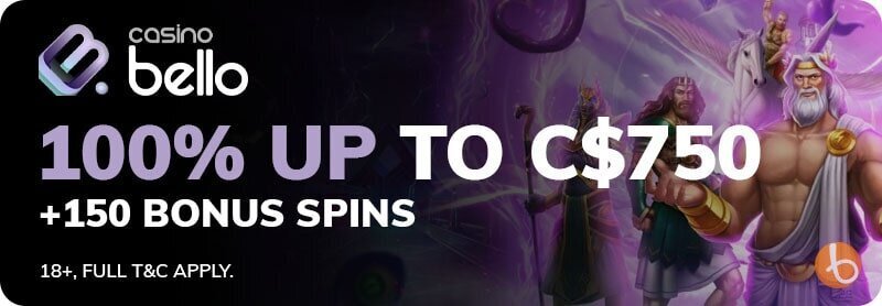 Casino Bello welcome bonus