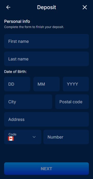 Onlywin deposit