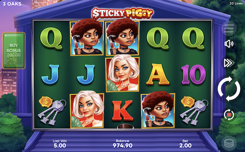 Sticky Piggy slot game by 3 Oaks Gaming