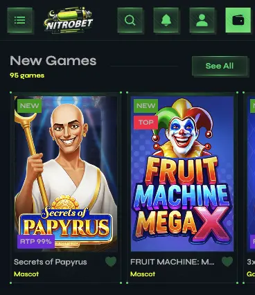 Nitrobet casino on mobile
