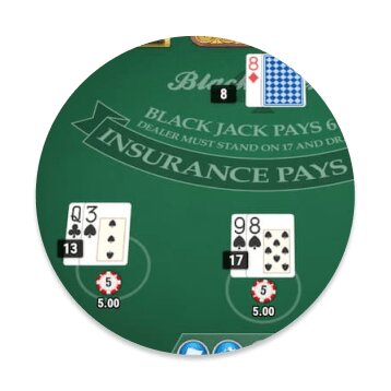 Play Blackjack at SOL online casinos