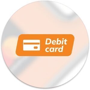 Ball graphic for debit card casinos