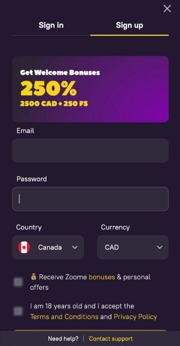 Where To Enter Zoome Casino Promo Code