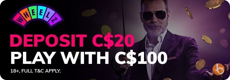Wheelz Casino welcome offer