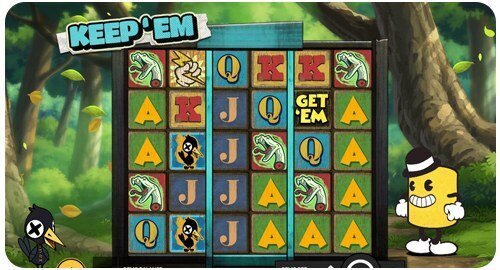 A screenshot of Keep'Em slot game