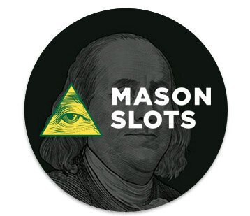Mason Slots casino logo circle