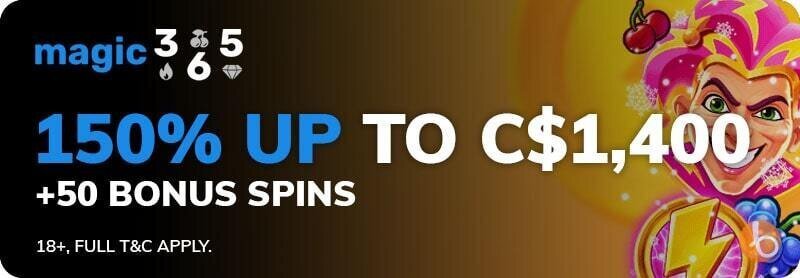 Magic365 welcome bonus